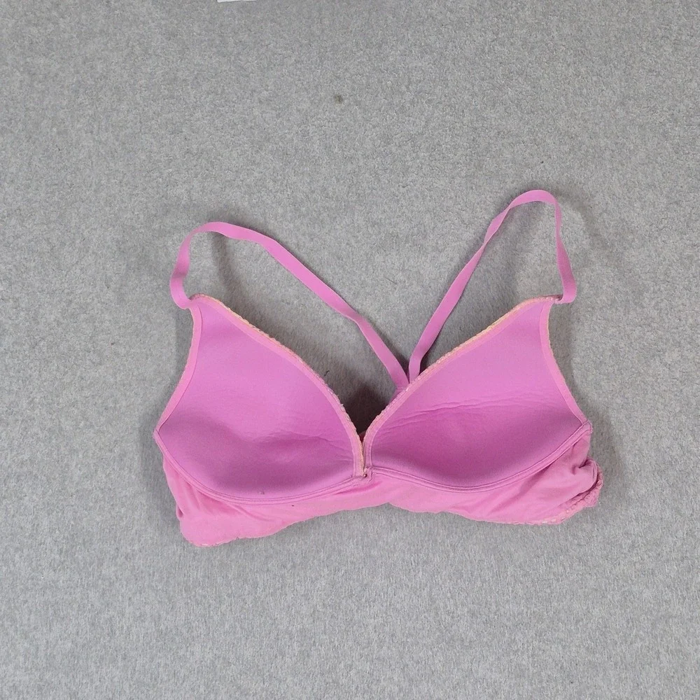 Victoria's Secret Women Bra 36B Pink Geometric Body By Lightly Lined Plunge